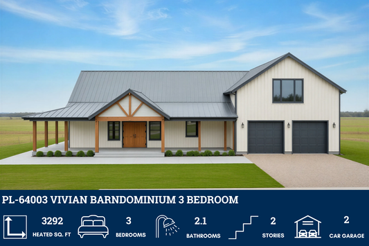 PL-64003 Vivian Barndominium House Plan