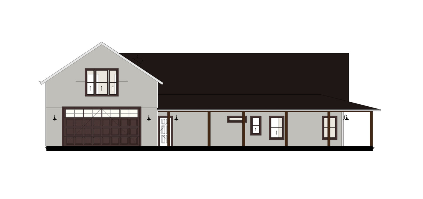 PL-64003 Vivian Barndominium House Plan