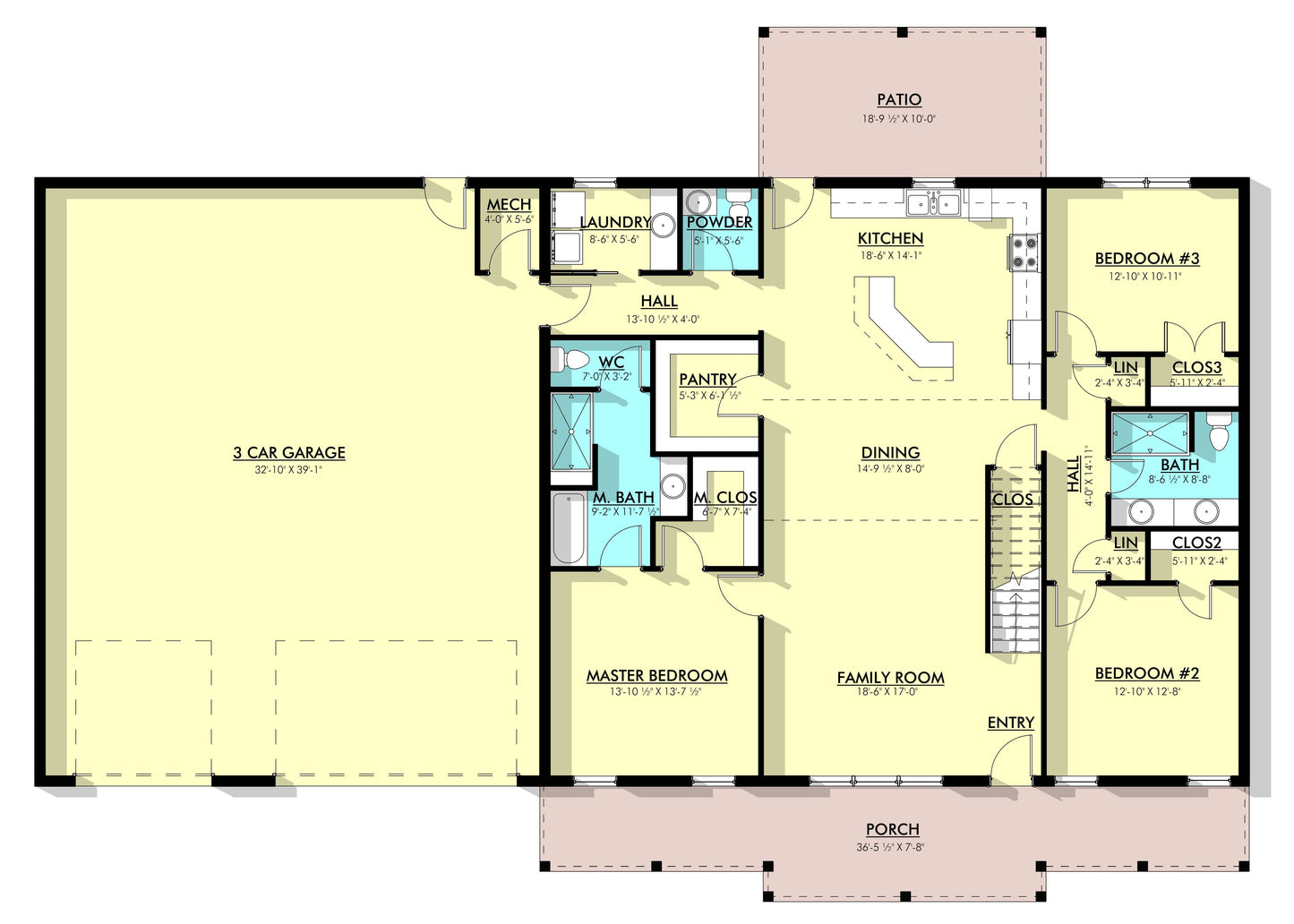 PL-64006 Sagewood Barndominium House Plan