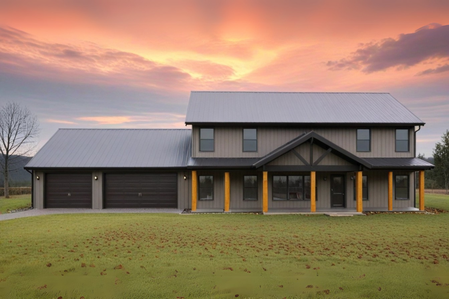 PL-64006 Sagewood Barndominium House Plan