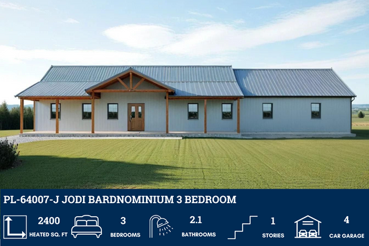 PL-64007-J Jodi Barndominium House Plan