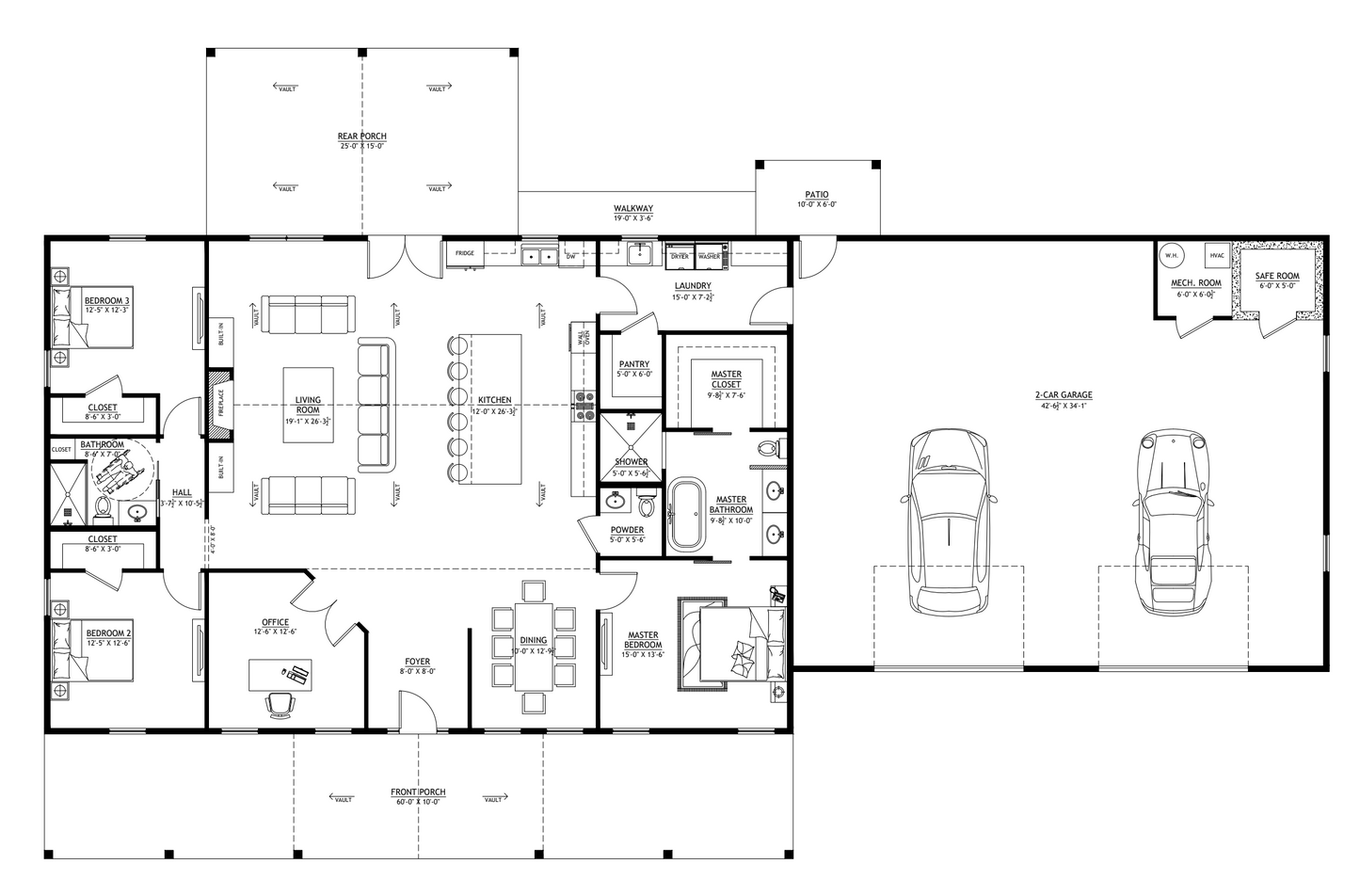 PL-64007 Brooke Barndominium House Plan
