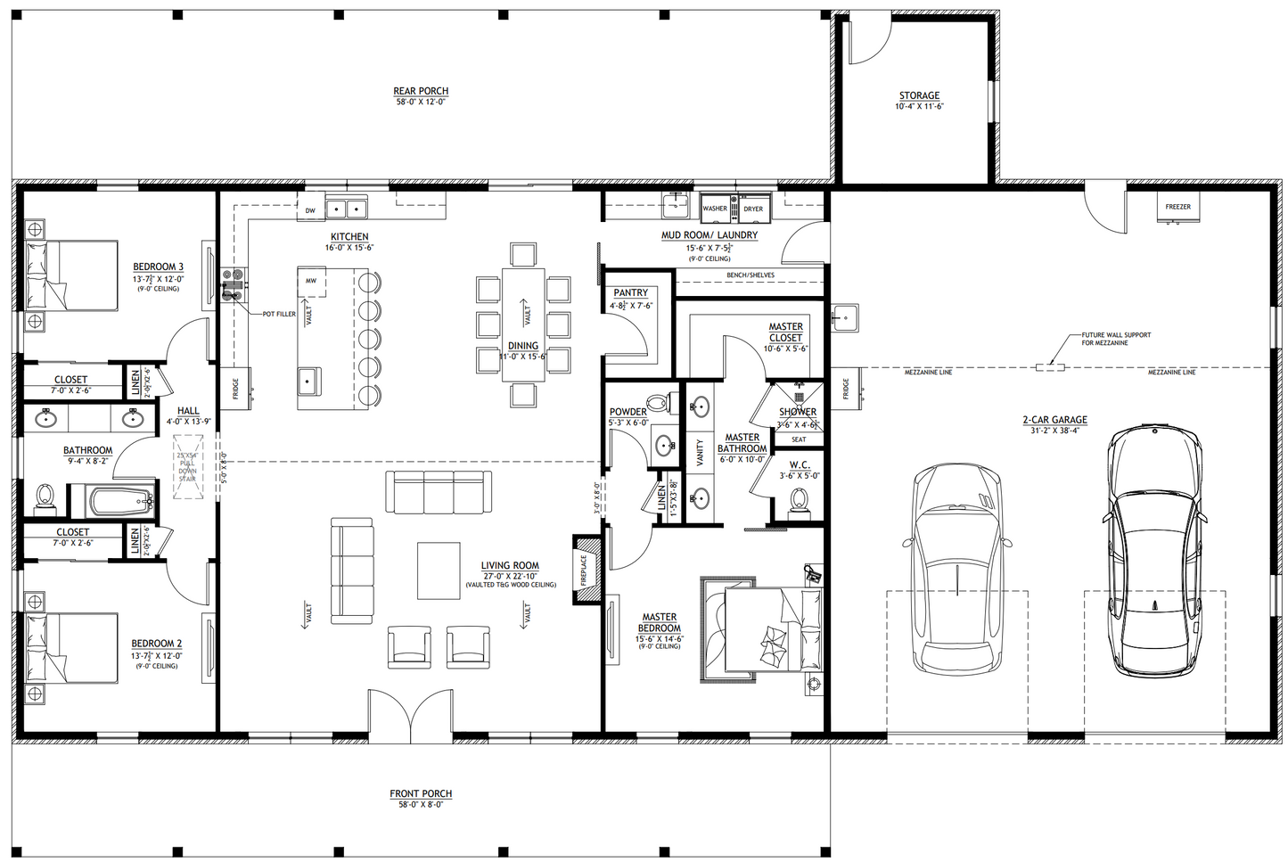 PL-64008 Andy Barndominium House Plan