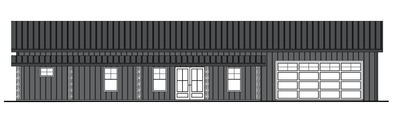 PL-64010 Westbury Barndominium House Plan