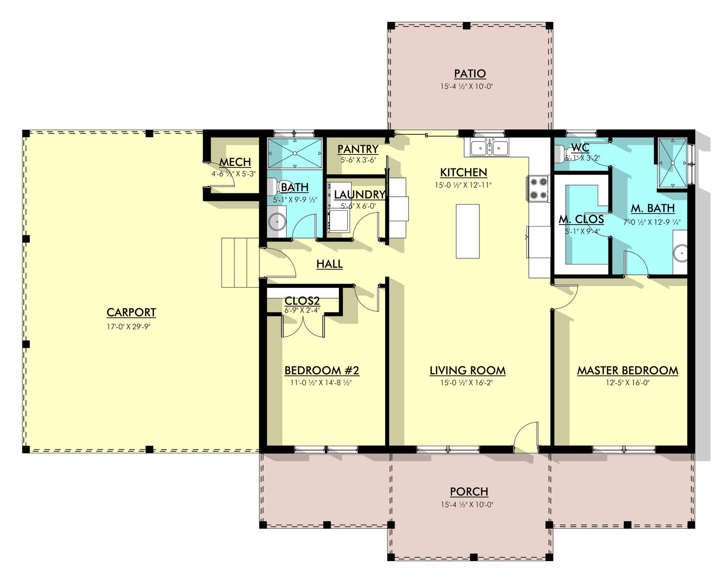 PL-64011 Silverwood Barndominium House Plan