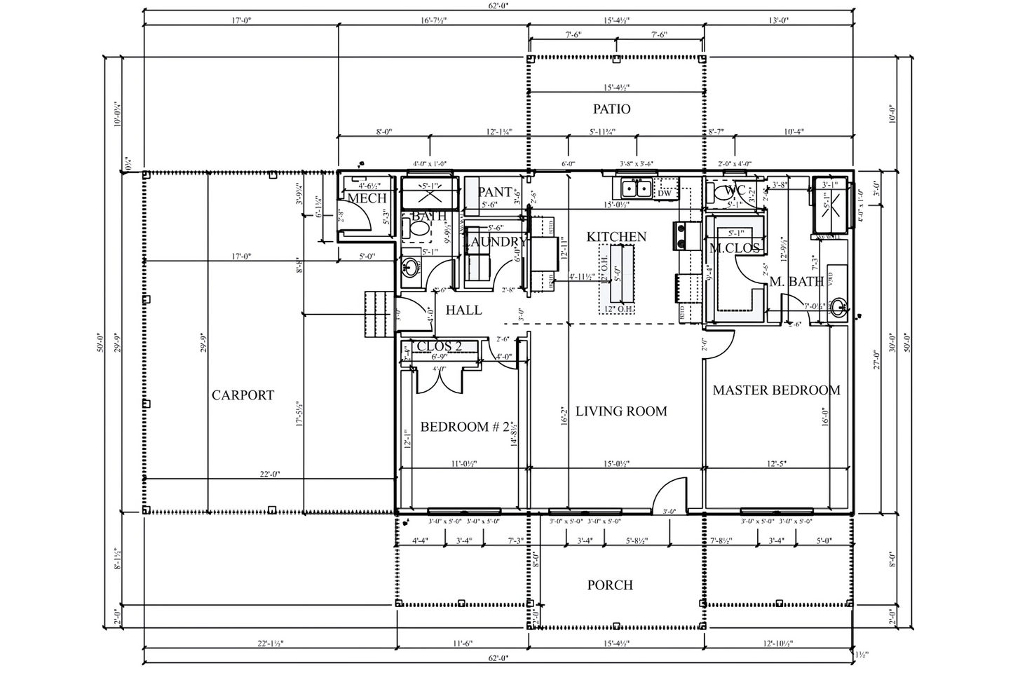 PL-64011 Silverwood Barndominium House Plan