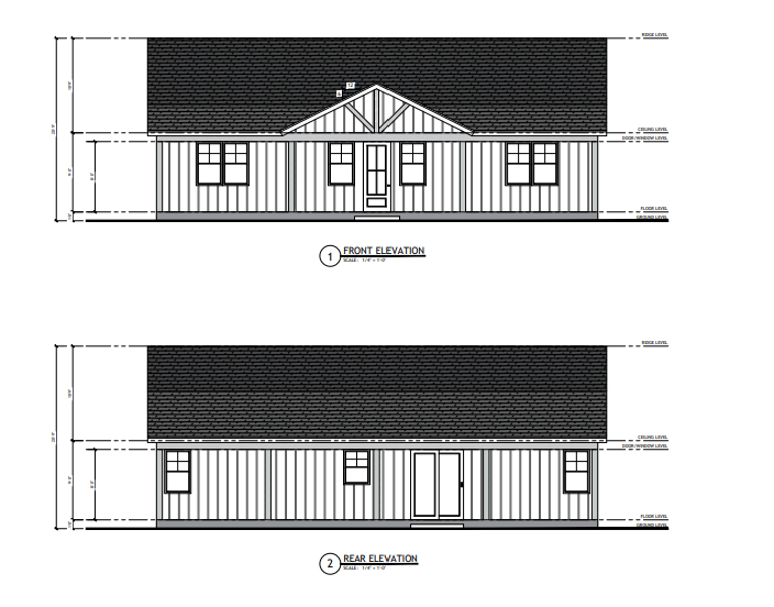 PL-64013-C Centerfield Barndominium House Plan