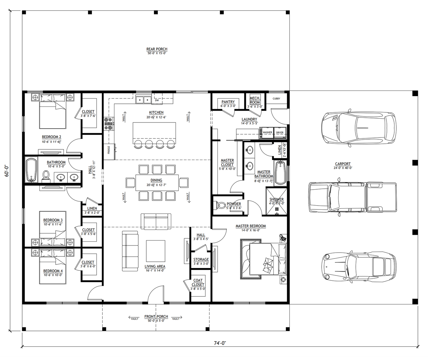PL-64013-D Dennis Barndominium House Plan