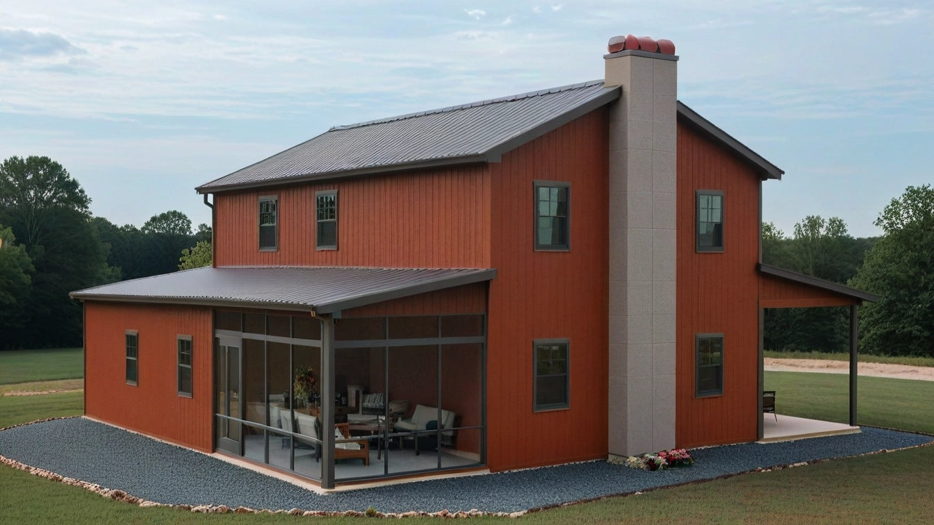 PL-64014 Cedar Barndominium House Plan