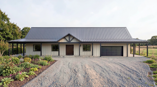 PL-64017-L Lee Barndominium House Plan