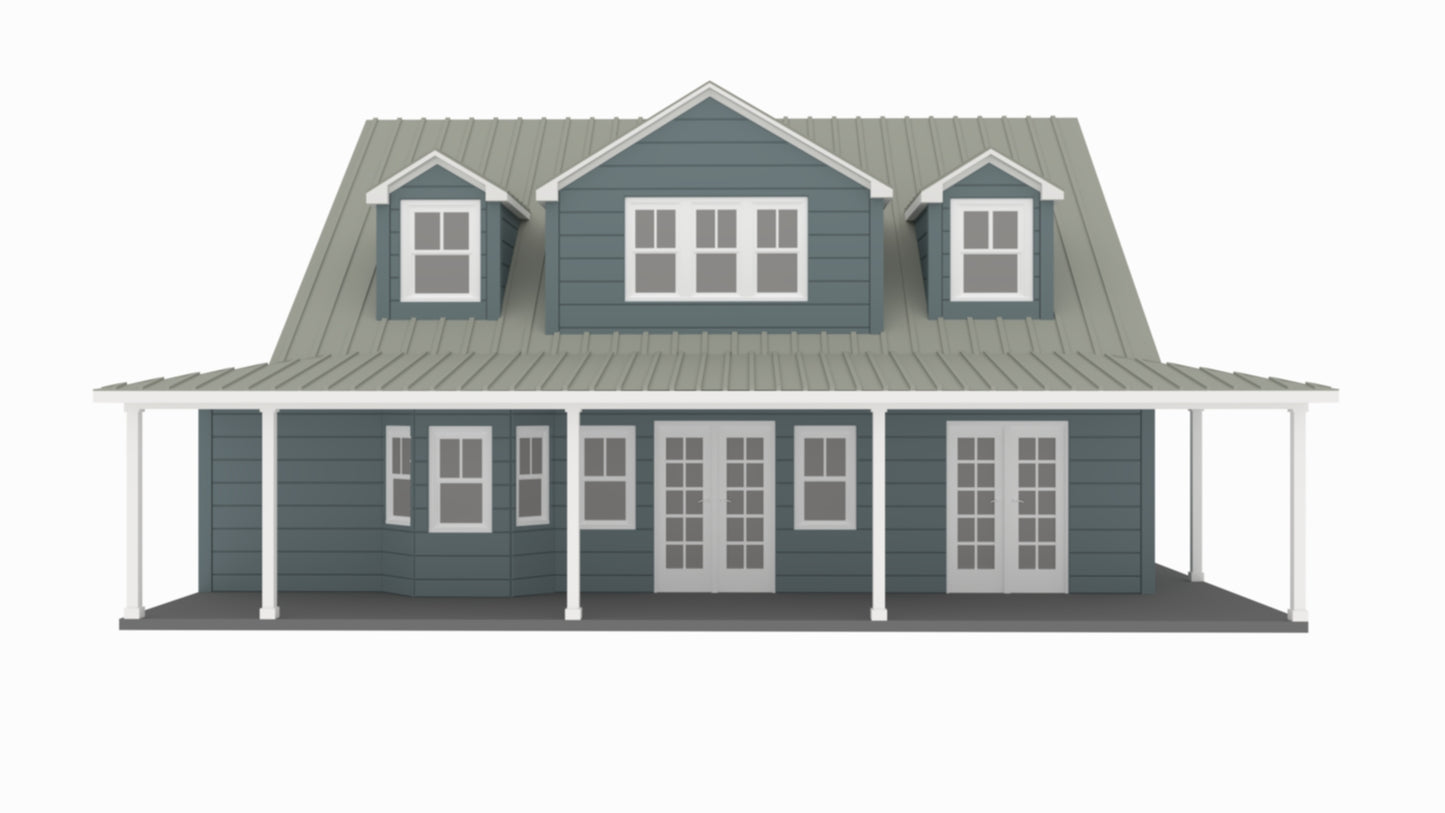 PL-64018 Tarantino Barndominium House Plan