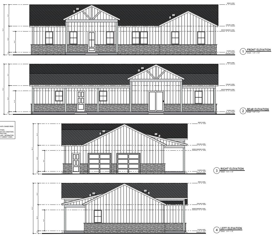 PL-64019 Mockingbird Barndominium House Plan