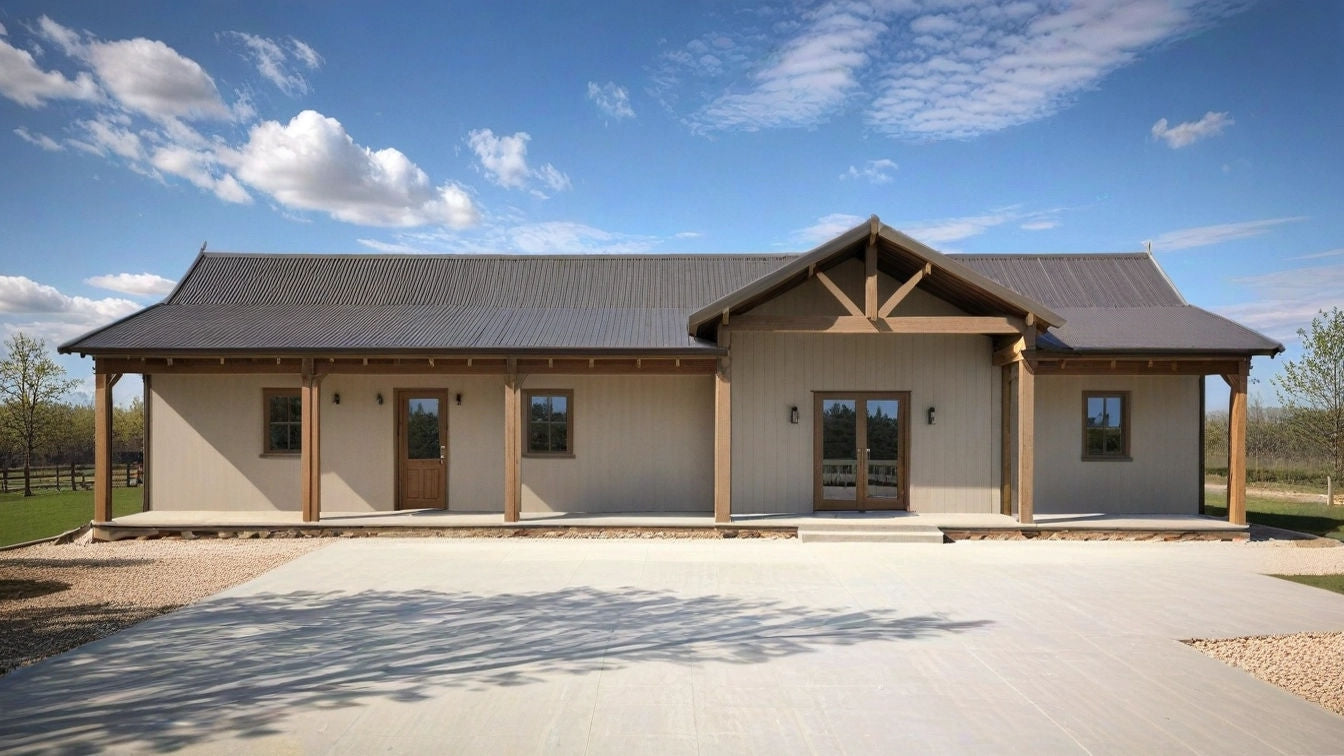 PL-64019 Mockingbird Barndominium House Plan