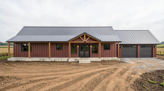 PL-64020 Nussfield Barndominium House Plan