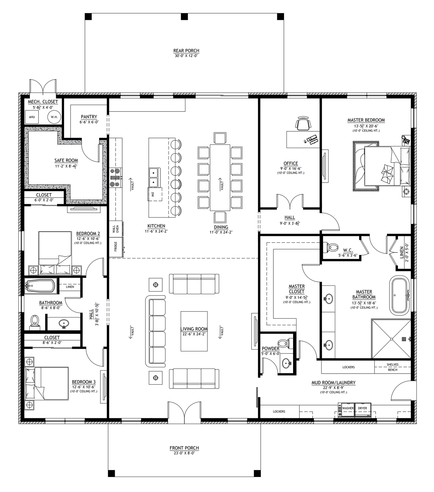 PL-64021 Damon Barndominium House Plan