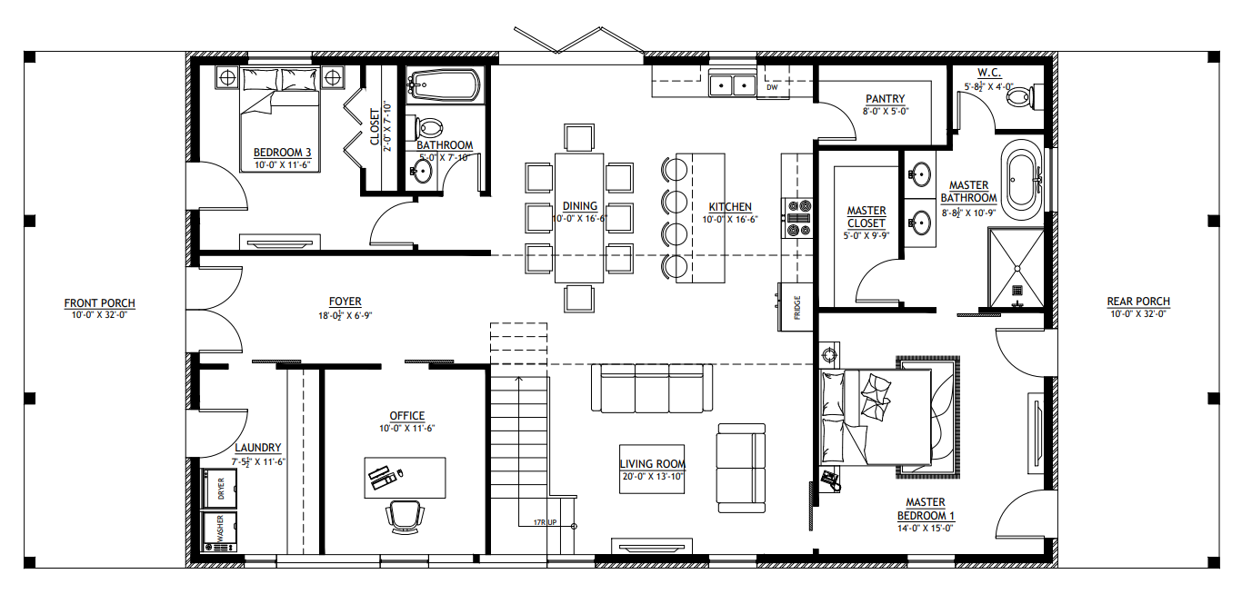 PL-64022 April Barndominium House Plan
