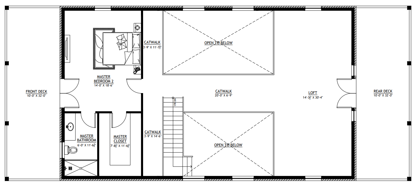 PL-64022 April Barndominium House Plan