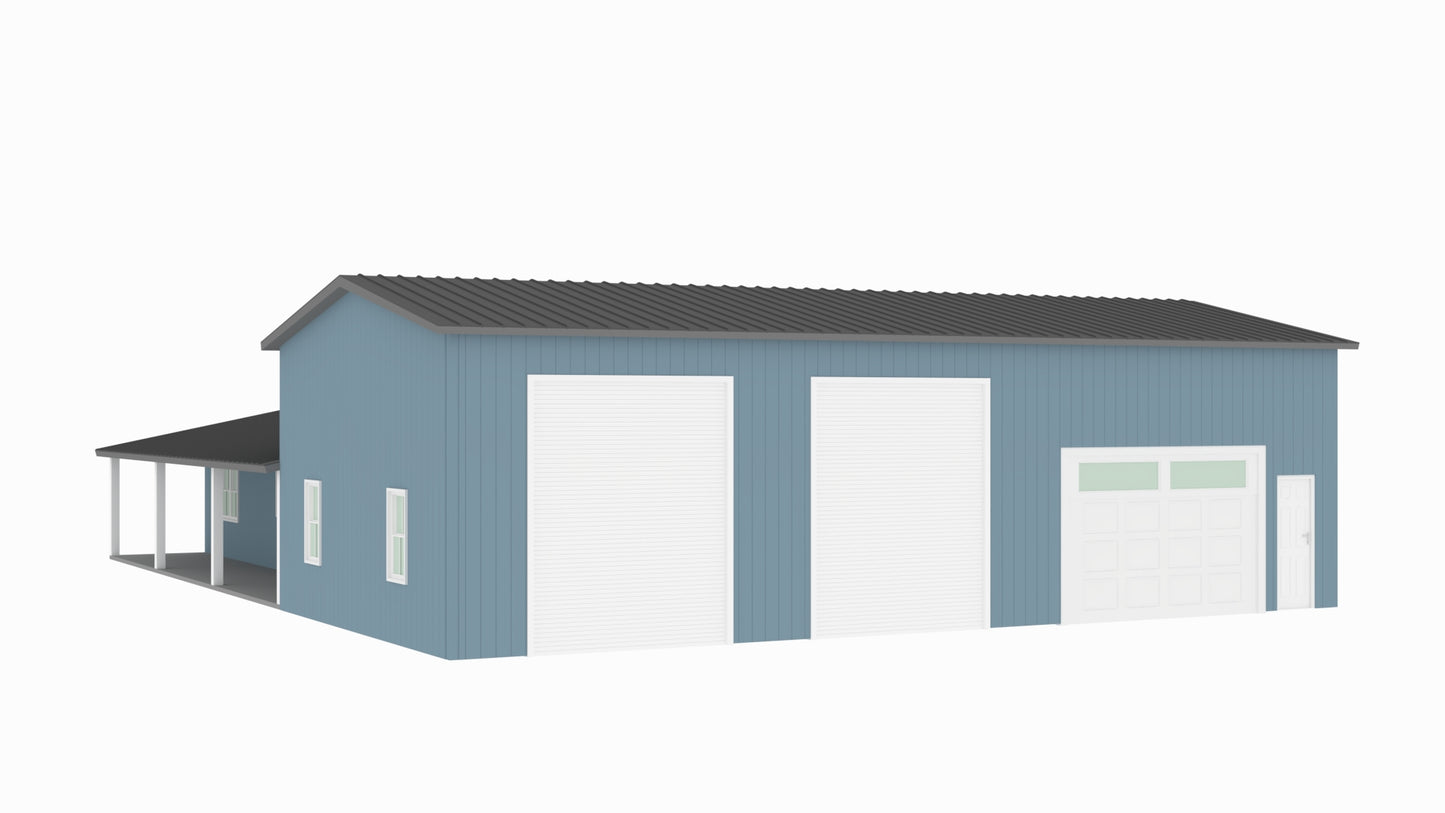 PL-64023 Sanders Barndominium House Plan