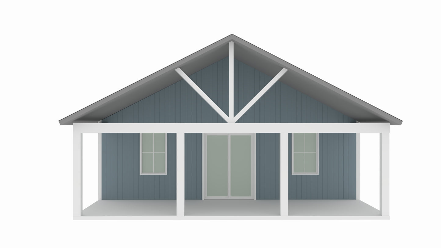 PL-64029 Adrian Barndominium House Plan