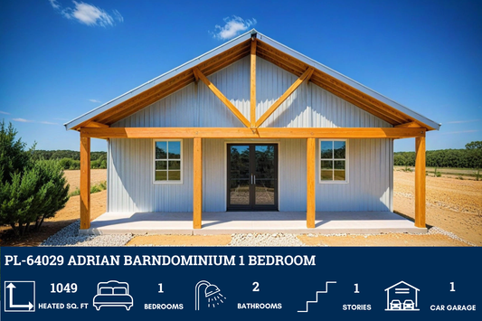 PL-64029 Adrian Barndominium House Plan