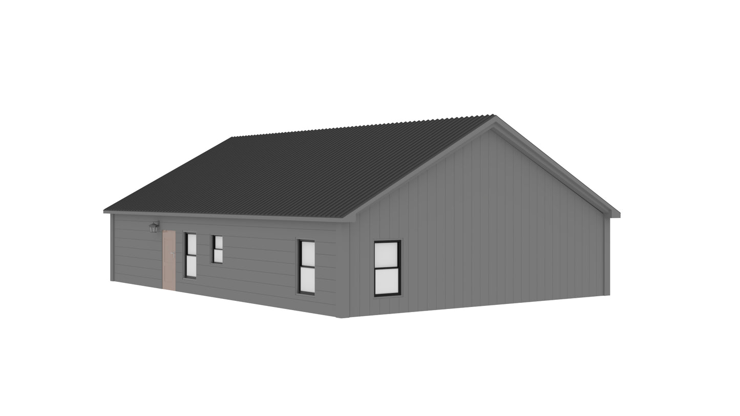 PL-69194 Florian Barndominium House Plan