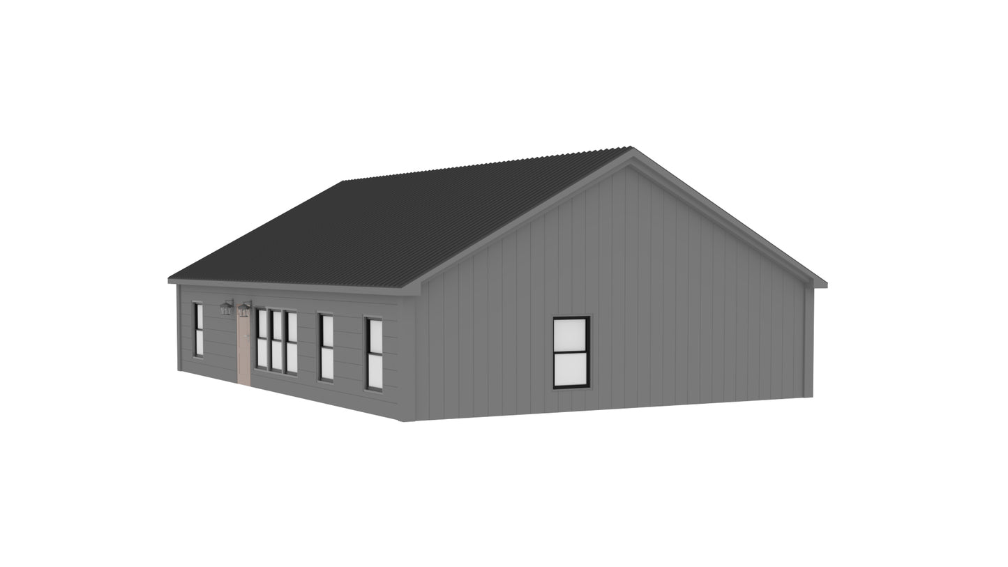 PL-69194 Florian Barndominium House Plan