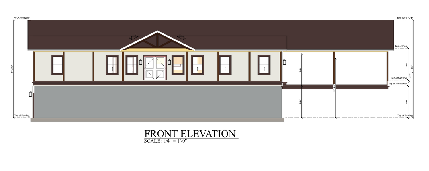 PL-69195 Sawyer Barndominium House Plan