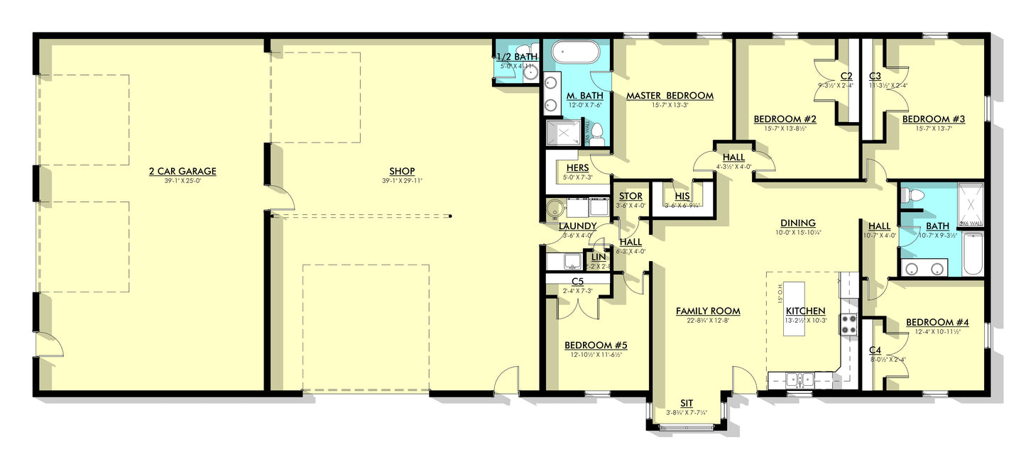 PL-69196 Apollo Barndominium House Plan