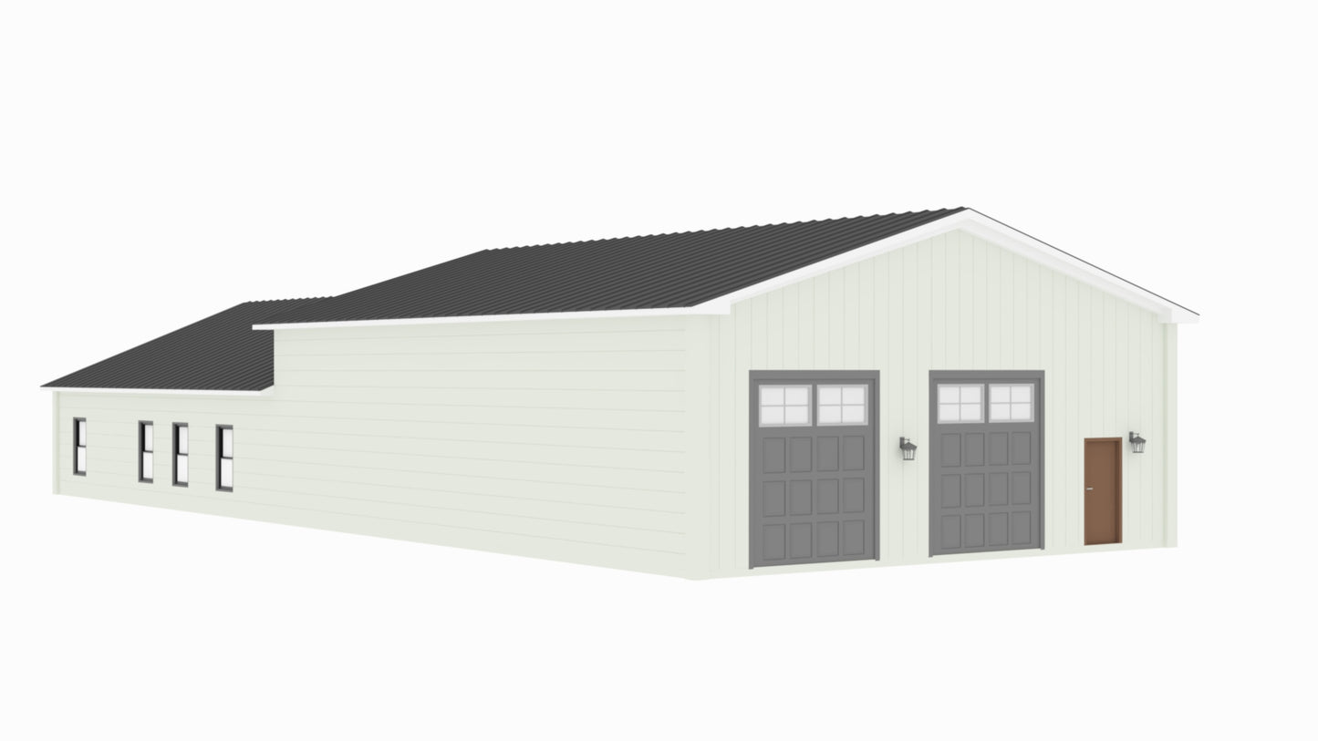 PL-69196 Apollo Barndominium House Plan