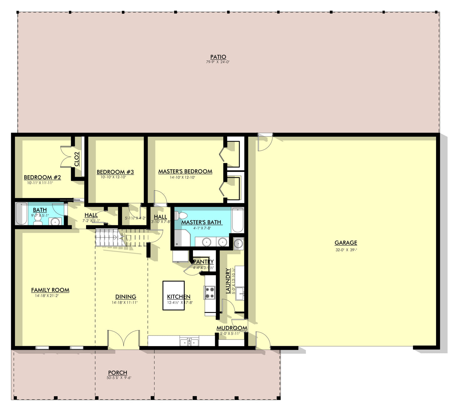 PL-69197 Bexley Barndominium House Plan