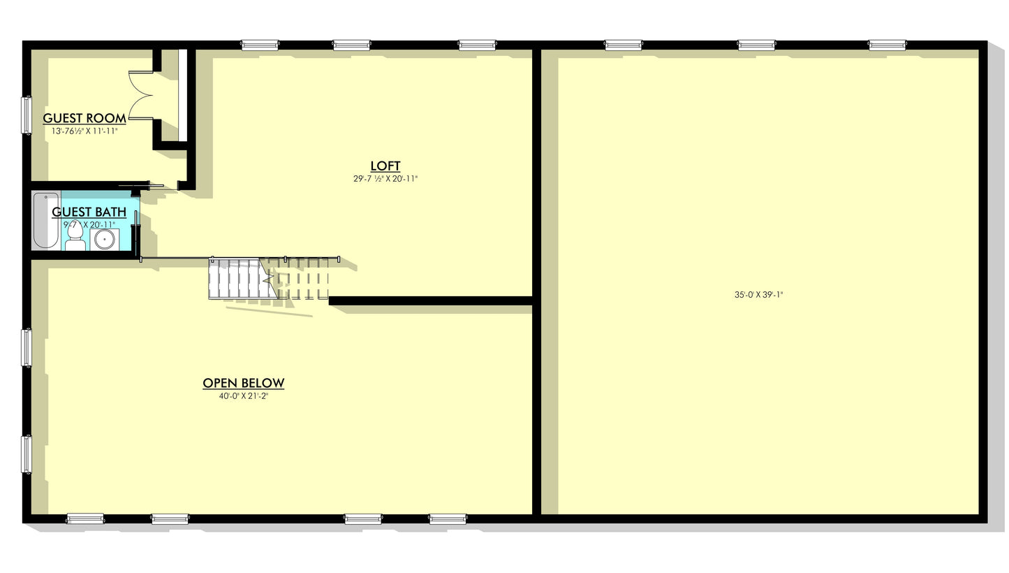PL-69197 Bexley Barndominium House Plan