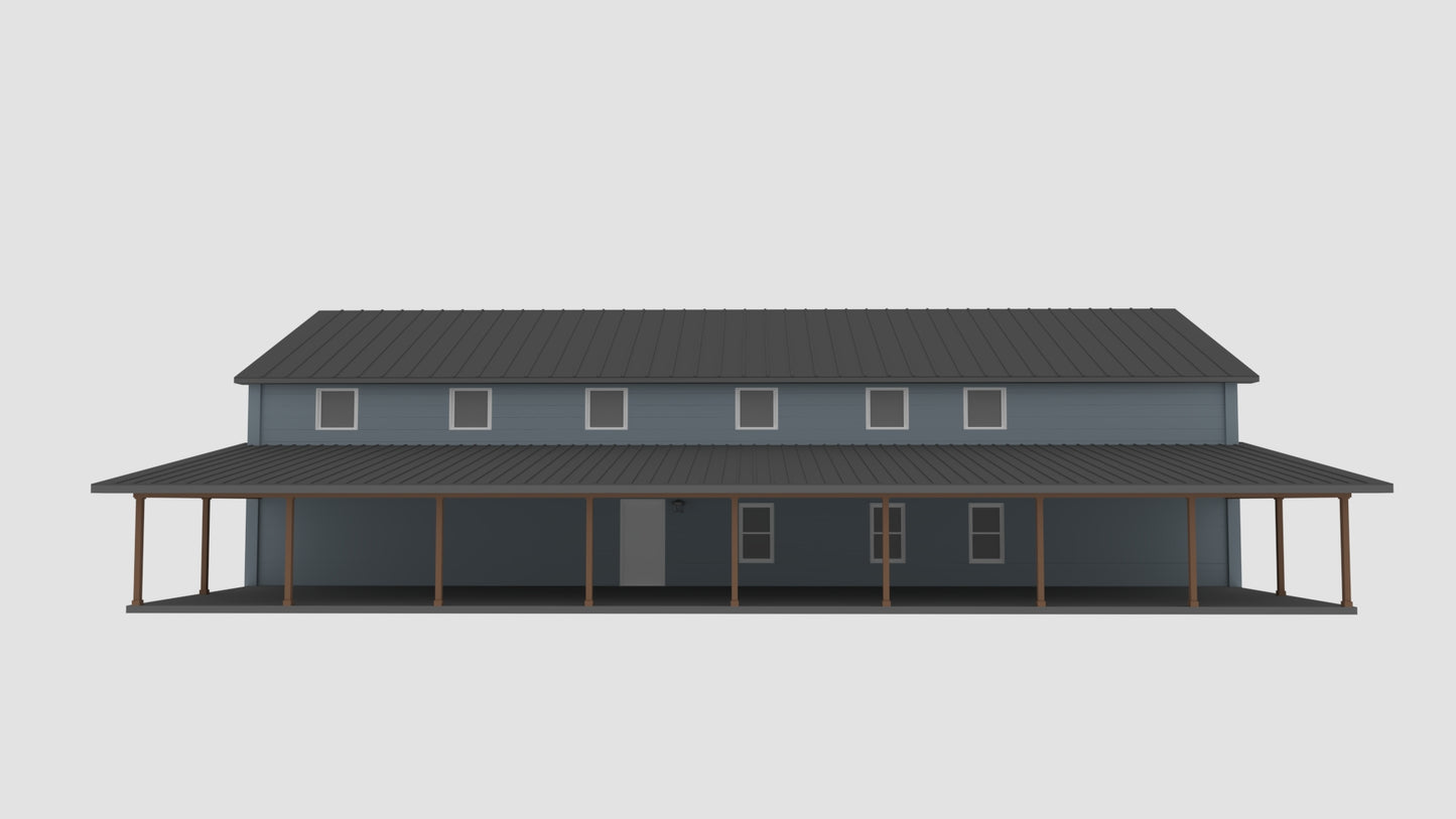 PL-69197 Bexley Barndominium House Plan