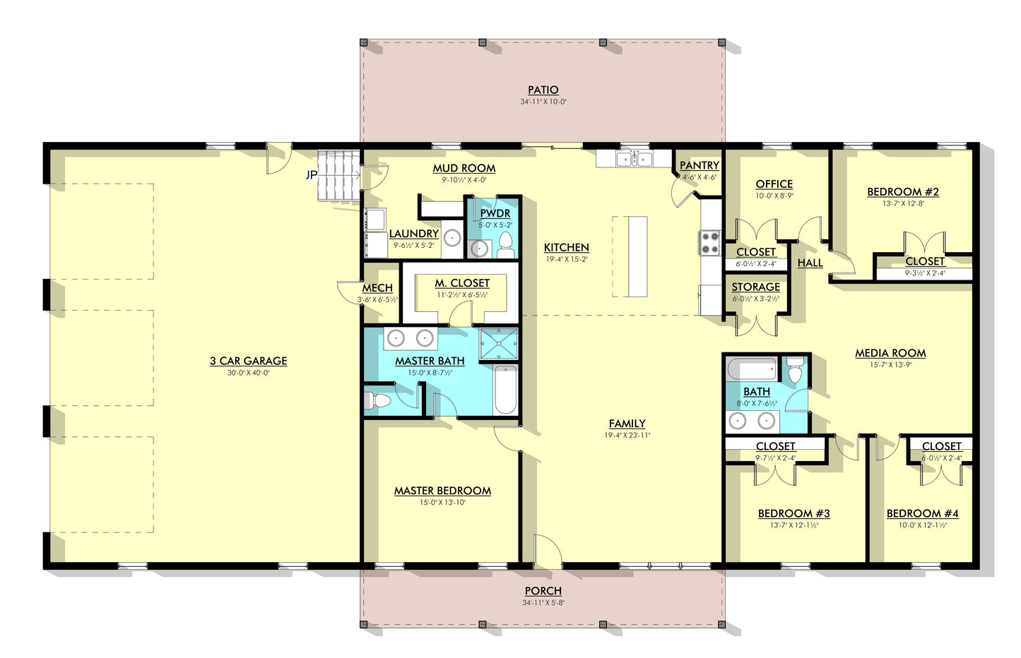 PL-69198 Shiloh Barndominium House Plan