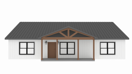 PL-69199 Victoria Barndominium House Plan