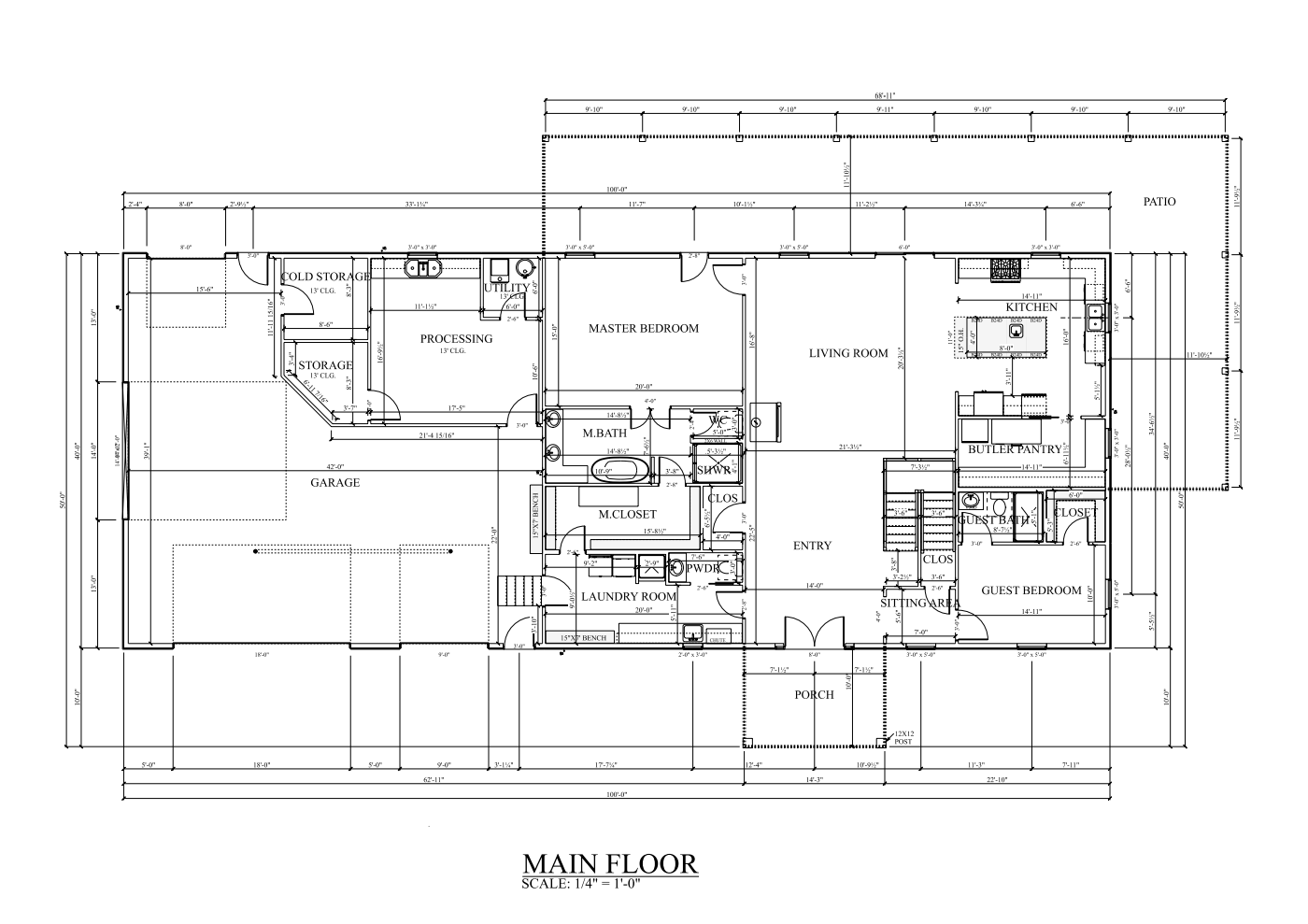 PL-69200 Darwin Barndominium House Plan