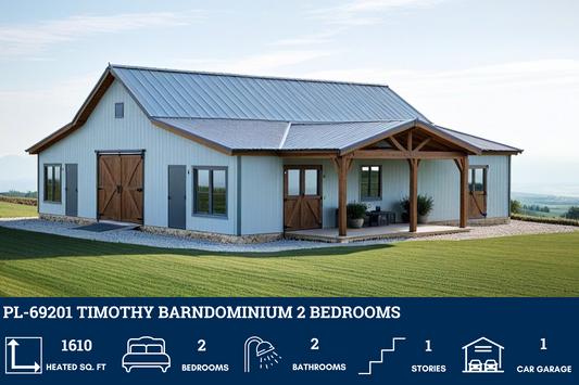 PL-69201 Timothy Barndominium House Plan