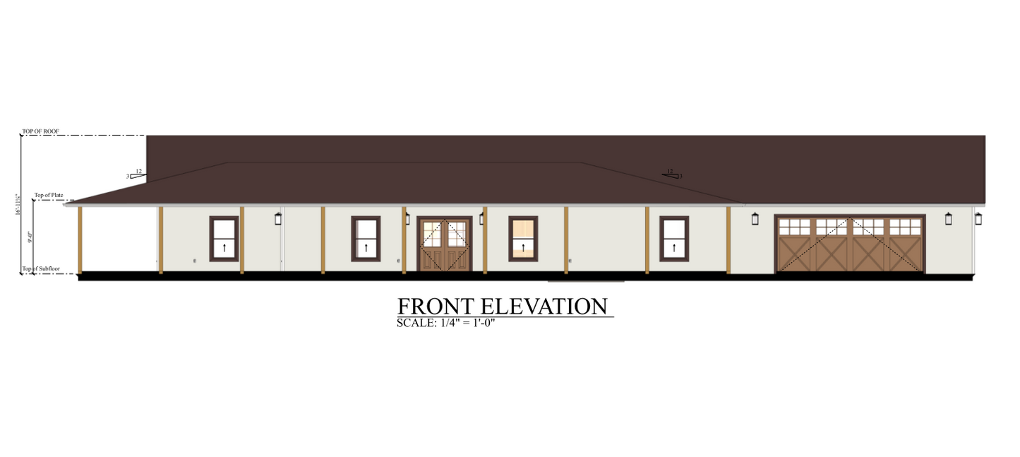 PL-69202 Marcell Barndominium House Plan