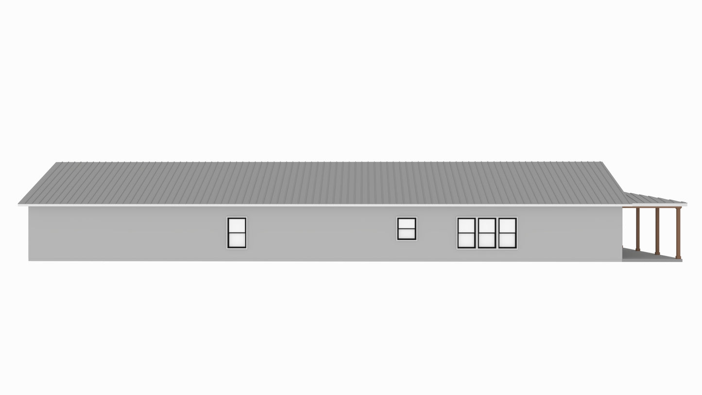PL-69202 Marcell Barndominium House Plan