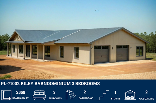 PL-71002 Riley Barndominium House Plan