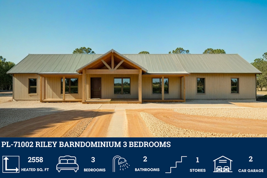 PL-71002 Riley Barndominium House Plan
