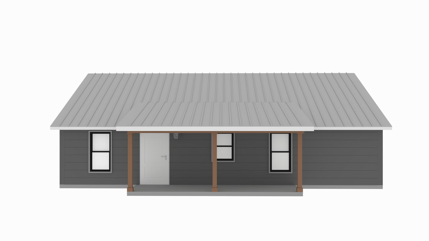 PL-71003 Jericho Barndominium House Plan