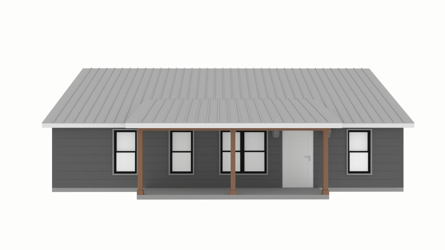 PL-71003 Jericho Barndominium House Plan