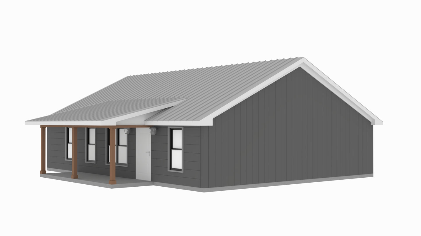 PL-71003 Jericho Barndominium House Plan
