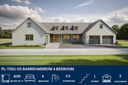 PL-71011-GS Barndominium House Plan