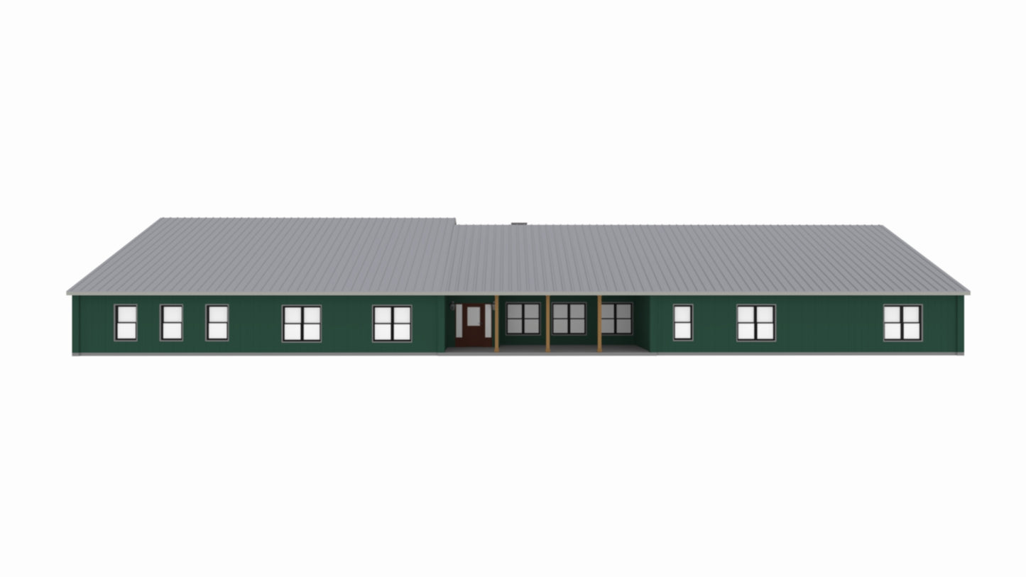 PL-62103 Willow Barndominium House Plans