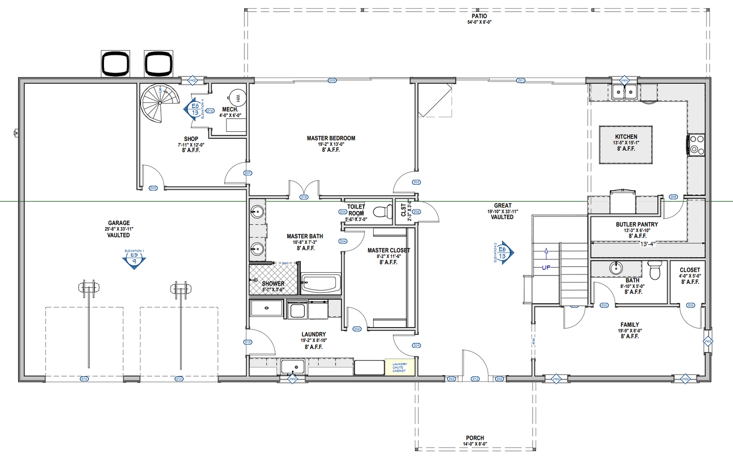 PL-62304 Wolfe Barndominium House Plans