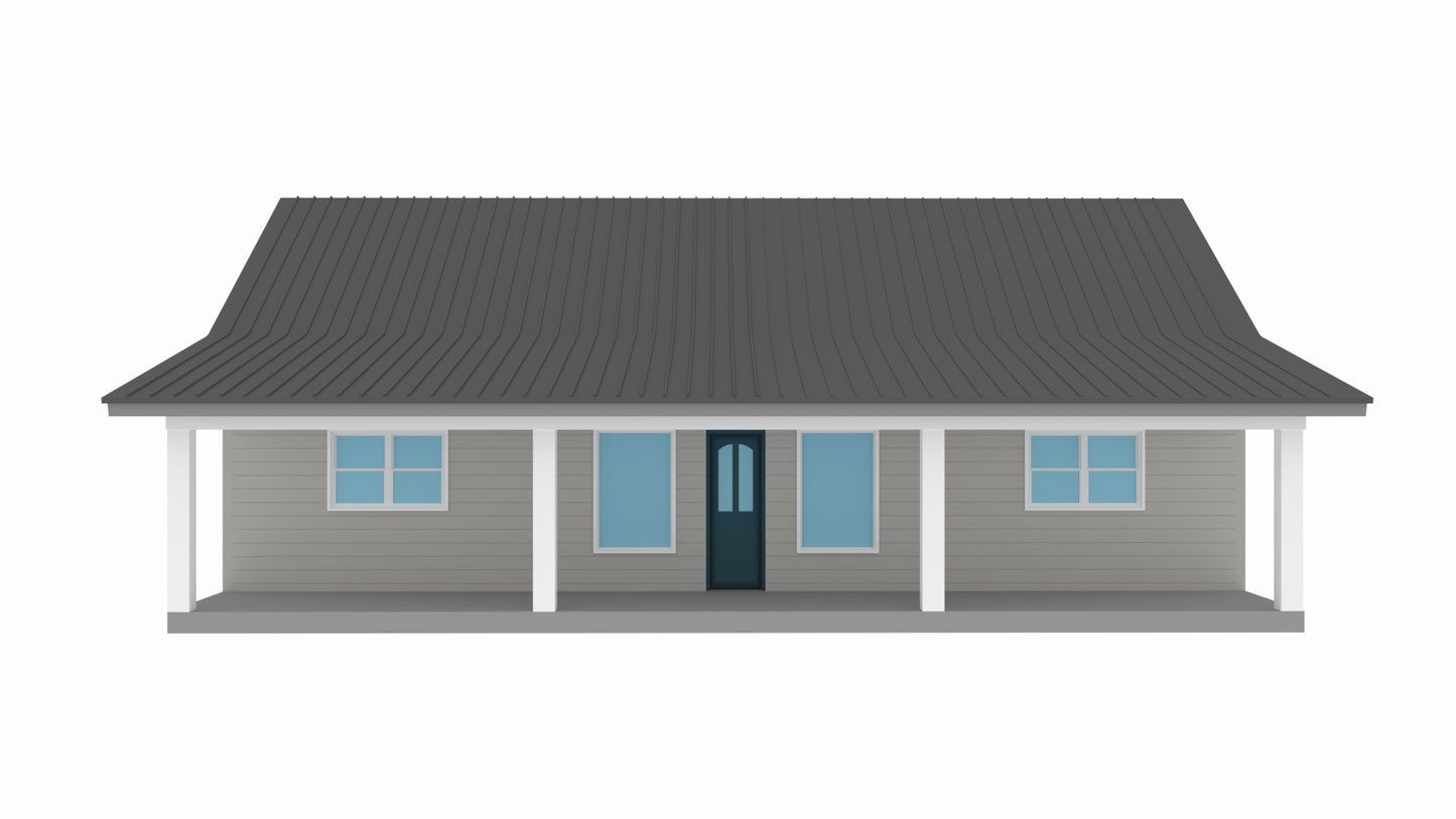 RP-10002-L Langston Barndominium House Plan