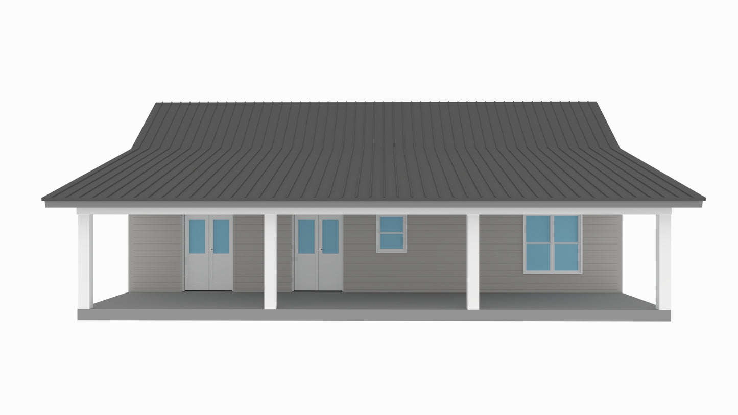 RP-10002-L Langston Barndominium House Plan
