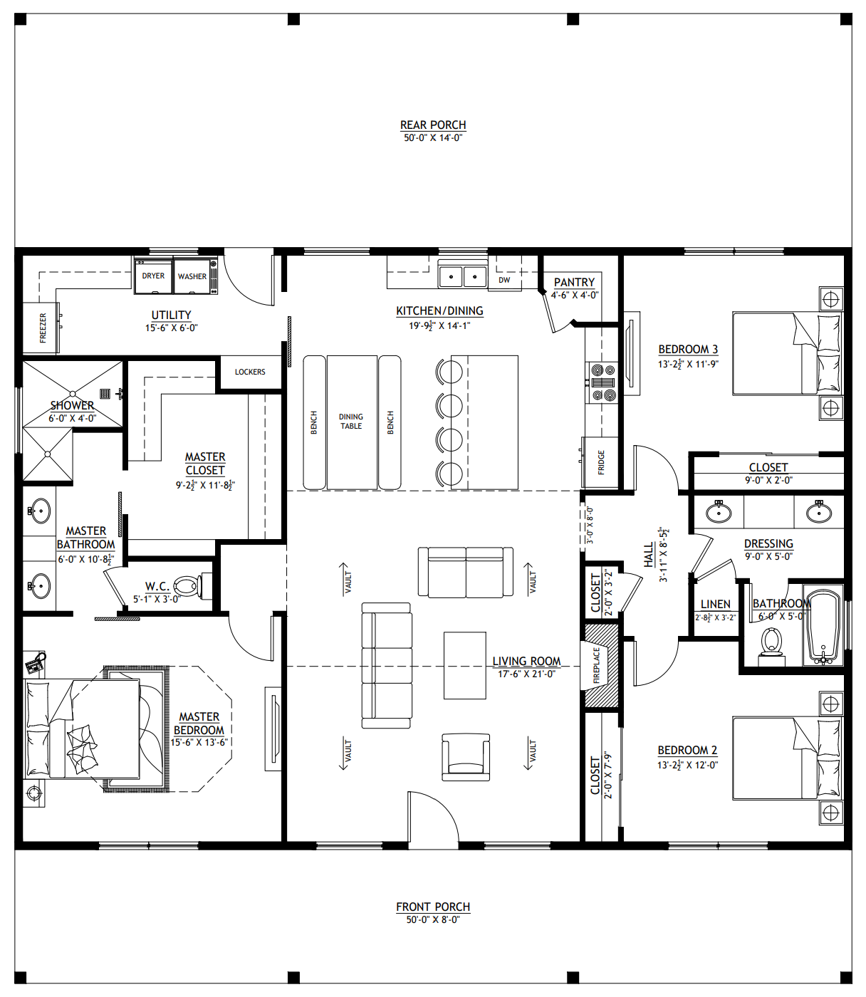 RP-10002 Radcliffe Barndominium House Plans