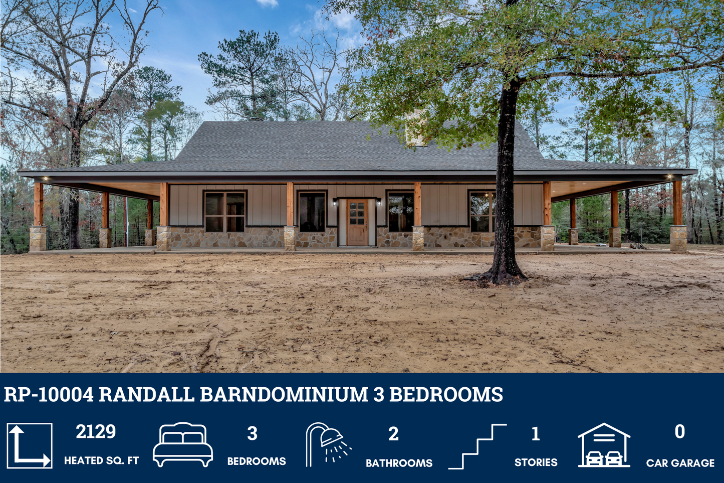 RP-10004 Randall Barndominium House Plan